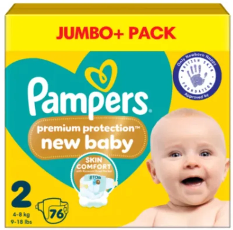 Premium Protection Luiers Maat 2 (4-8 kg) - 76 stuks de Pampers – photo produit