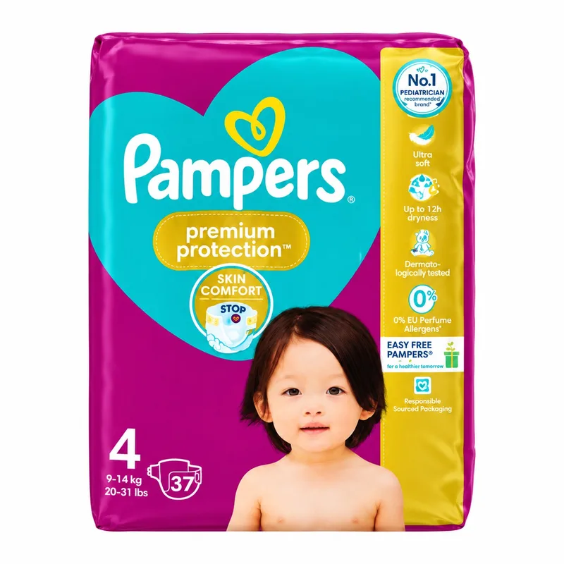 Premium Protection Maat 4 - 37 Luiers van Pampers – productfoto