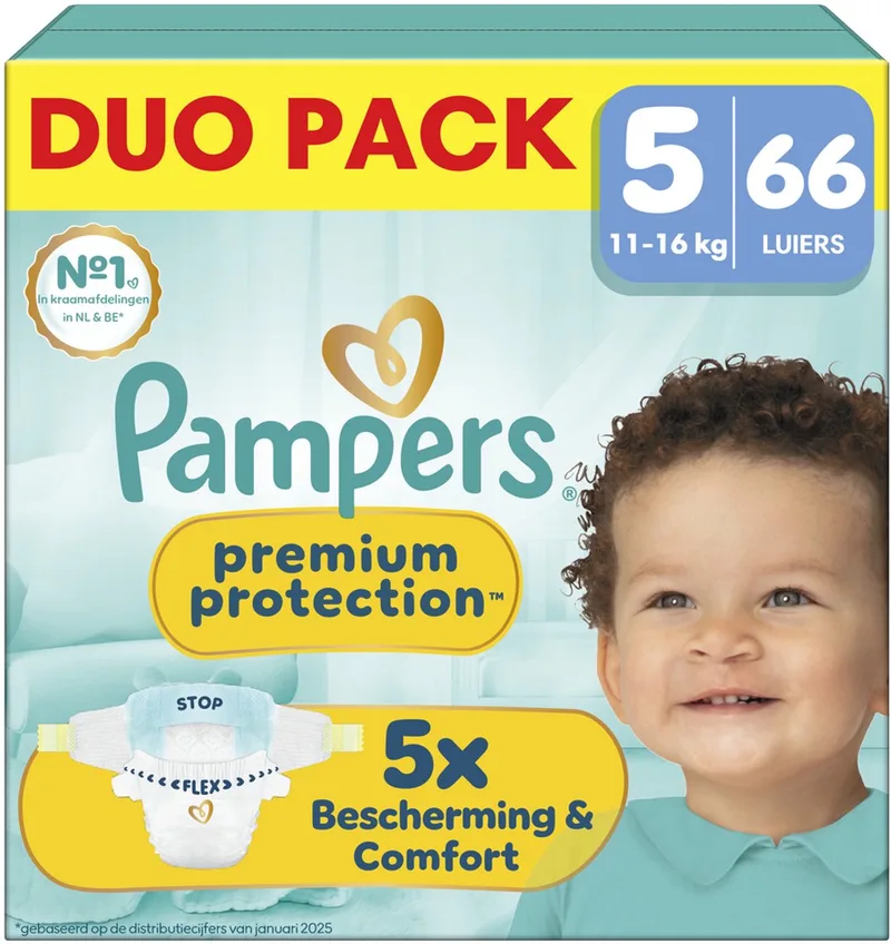 Premium Protection Maat 5 - 66 Luiers - 11kg-16kg by Pampers – product photo