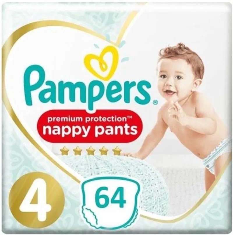 Premium Protection Nappy Pants Maat 4 - 64 Luierbroekjes de Pampers – photo produit