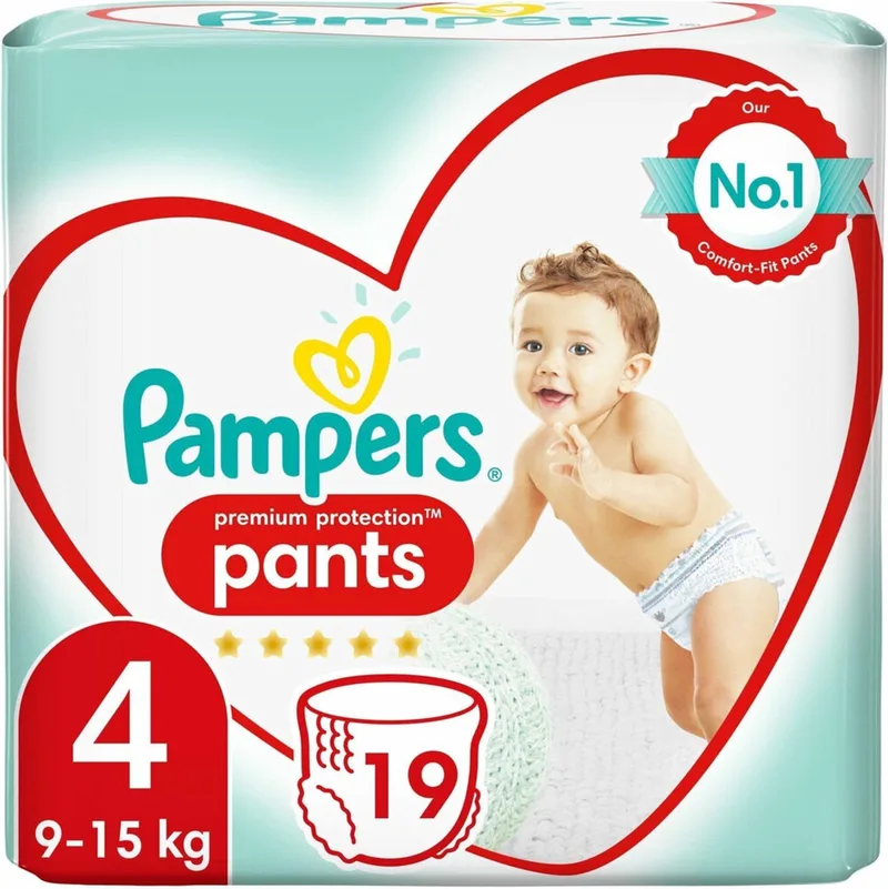 Premium Protection Pants Luierbroekjes - Maat 4 (9-15 kg) - 76 stuks - Maandbox från Pampers – produktbild