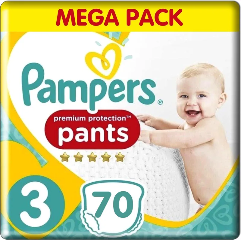 Premium Protection Pants - Maat 3 - Mega Pack - 70 luierbroekjes by Pampers – product photo