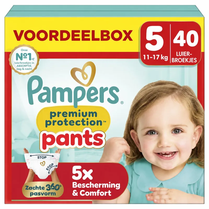 Premium Protection Pants Maat 5 - 40 Stuks - Luierbroekjes - 11-17 kg de Pampers – photo produit