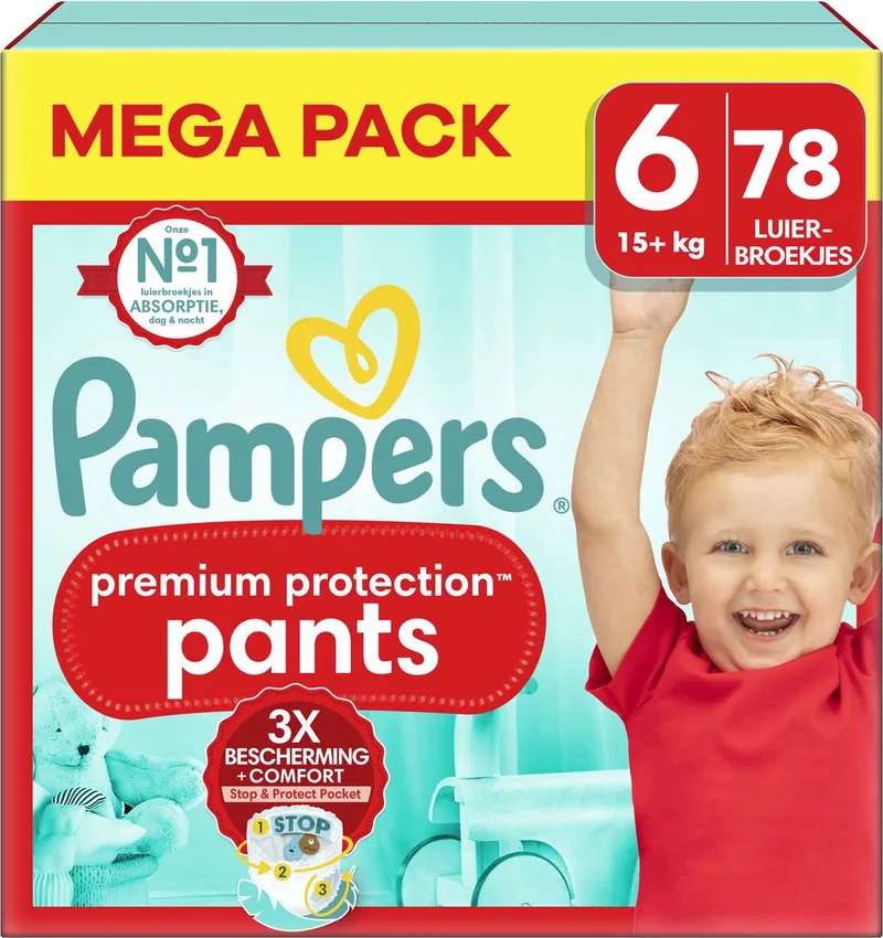 Premium Protection Pants - Maat 6 - Mega Pack - 78 stuks - 15+ KG van Pampers – productfoto