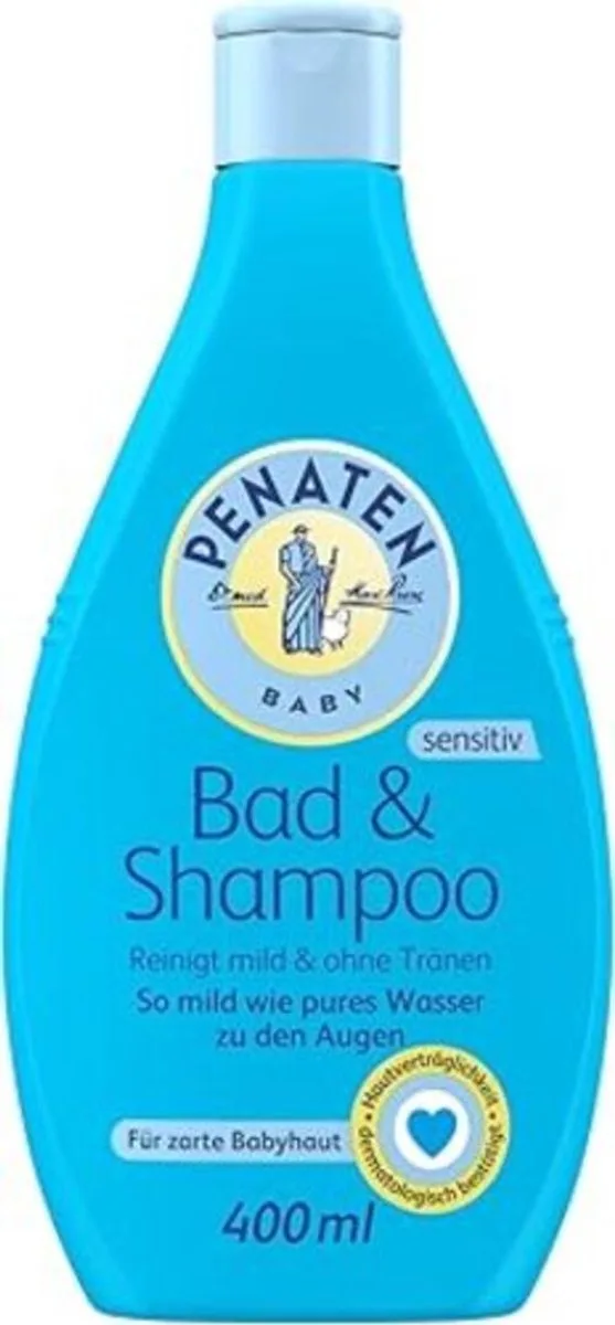 Baby Bad & Shampoo 400 ml – Milde Baby Shampoo en Badgel – Zachte Reiniging voor Gevoelige Babyhuid & Haar