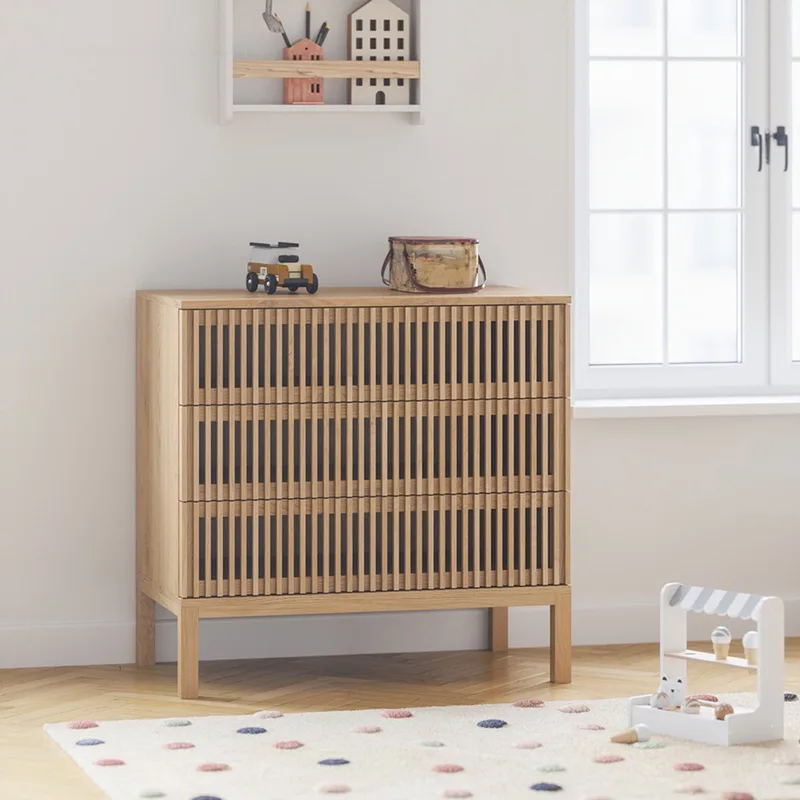 Commode Japandi – Naturel – Met 3 ruime lades & soft-close systeem – Handgemaakt in Europa fra Petite Amélie i Japandi – Naturel – produktbillede