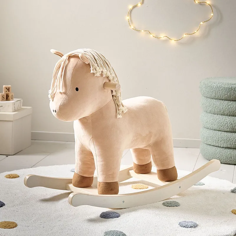 Hobbelpaard Paard 'Arthur' – Schommelstoel voor Baby – Hobbeldier voor Galopperen naar Kastelen, Regenbogen en Avonturen de Petite Amélie en Bruin – Arthur – photo produit