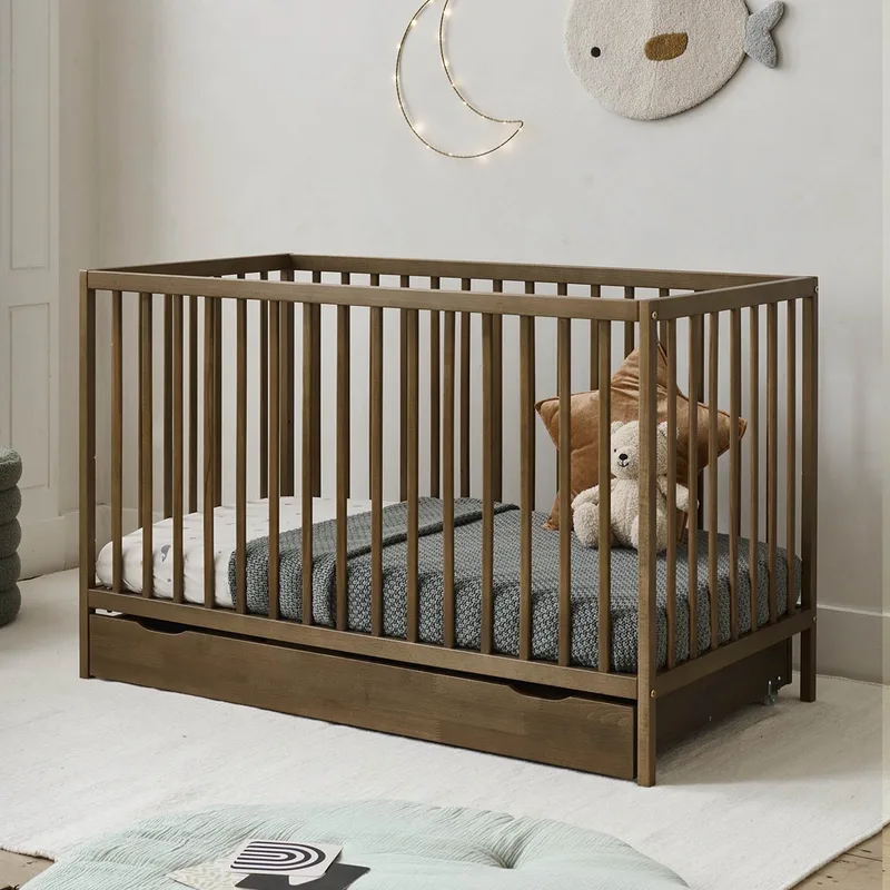 Ledikant Hetre - 60x120 cm- Premium Cocoa by Petite Amélie in Cocoa – Hetre – product photo