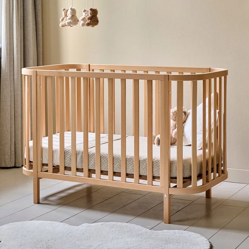 Ovaal ledikant Cocoon – 60x120 cm – Naturel van Petite Amélie in Cocoa – Naturel – productfoto