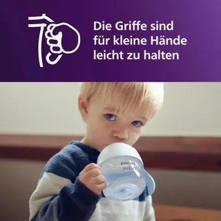 Babyflasche Natural Response Trinklernbecher, 150ml, extra schnelle Durchflussrate von Philips Avent in Weiß – Produktfoto 3 von 3