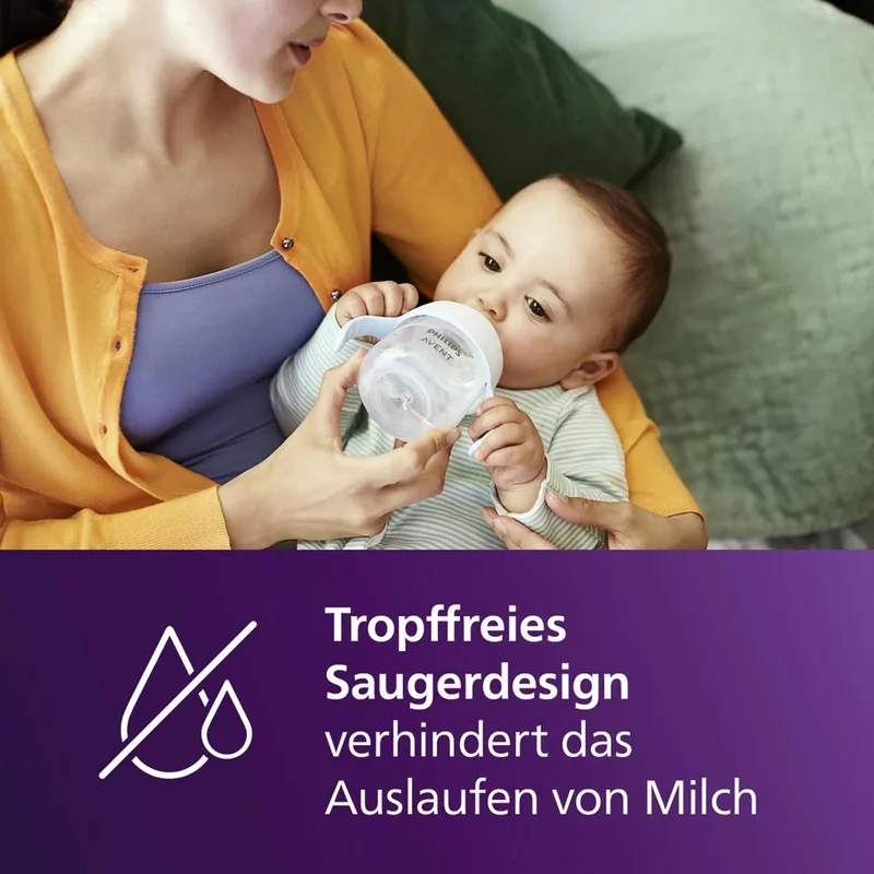 Babyflasche Natural Response Trinklernbecher, 150ml, extra schnelle Durchflussrate von Philips Avent in Weiß – Produktfoto 2 von 3