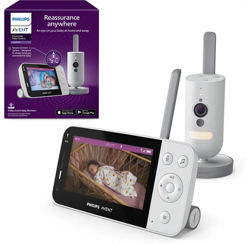 Babyfoon met camera en app - Babymonitor - SCD921/26 fra Philips Avent i Lichtgrijs – produktbillede