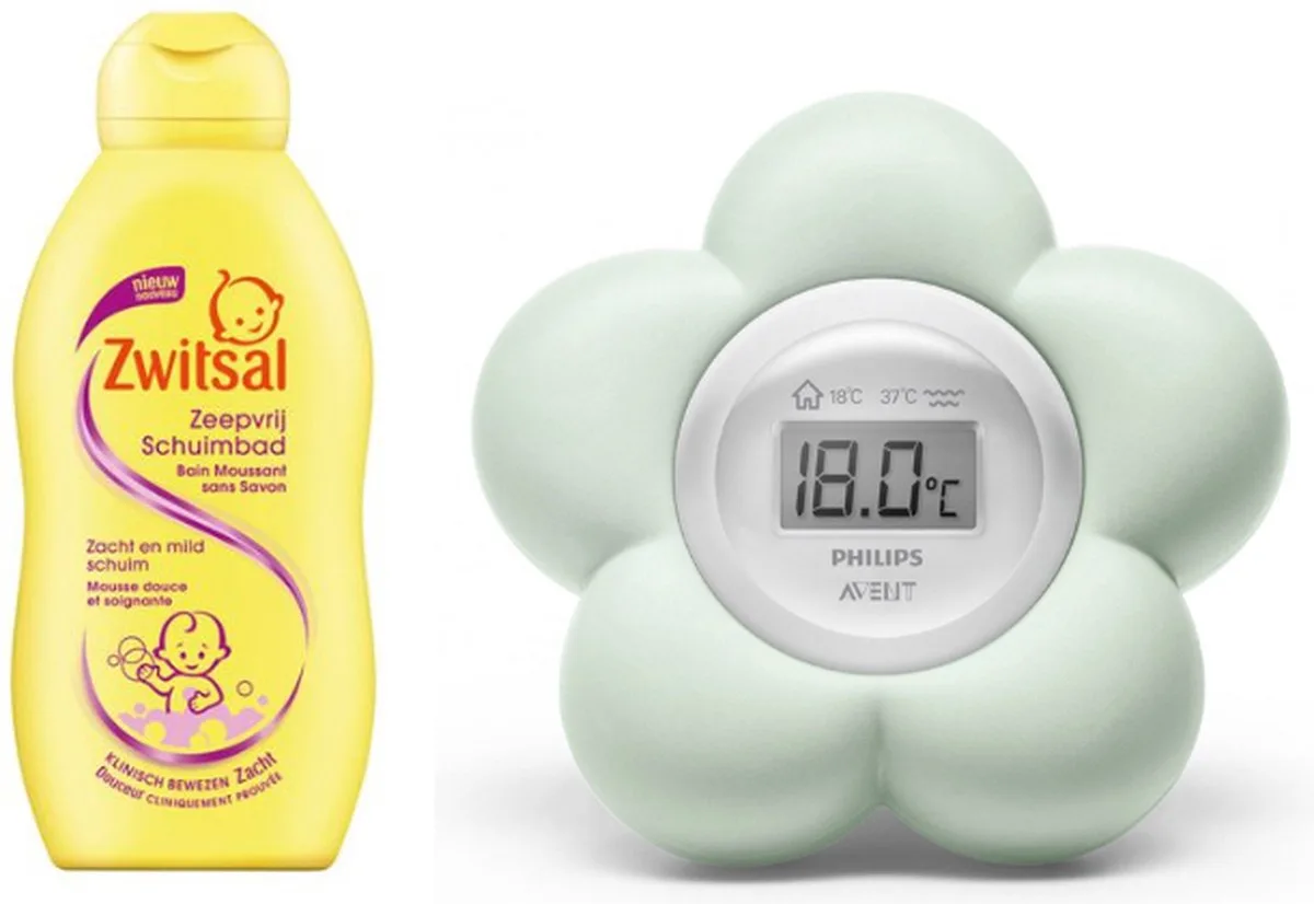 Cadeauset Baby Thermometer & Zwitsal von Philips Avent – Produktfoto