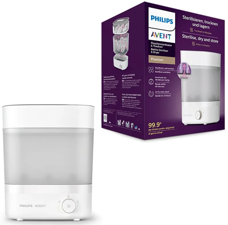 Dampfsterilisator SCF293/00, Flaschensterilisator & Trockner by Philips Avent in Weiß – product photo