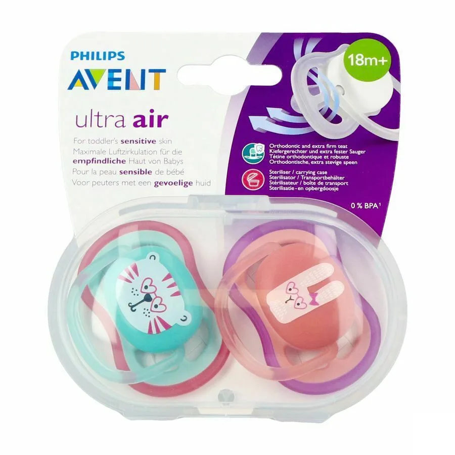 Fopspeen Air Girl Tijger Konijn +18m van Philips Avent – productfoto