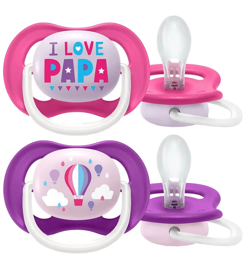 Fopspenen - 2-pack - Ultra Air - Roze/Paars m. Pri by Philips Avent – product photo