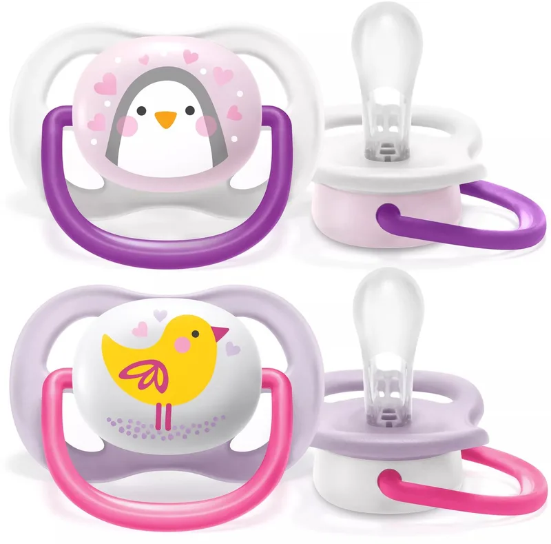 Happy- ultra air-fopspeen 0-6 manden by Philips Avent in Blue, Yellow – product photo