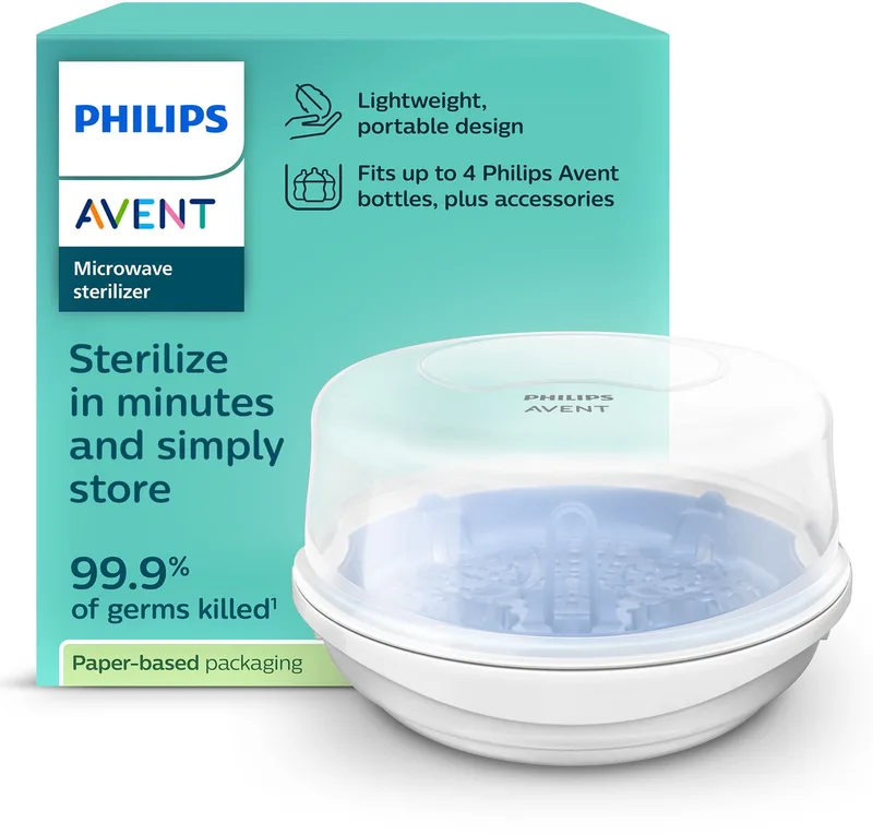 Magnetron sterilisator - Voor Babyflessen - SCF281/02 de Philips Avent en Transparant – photo produit