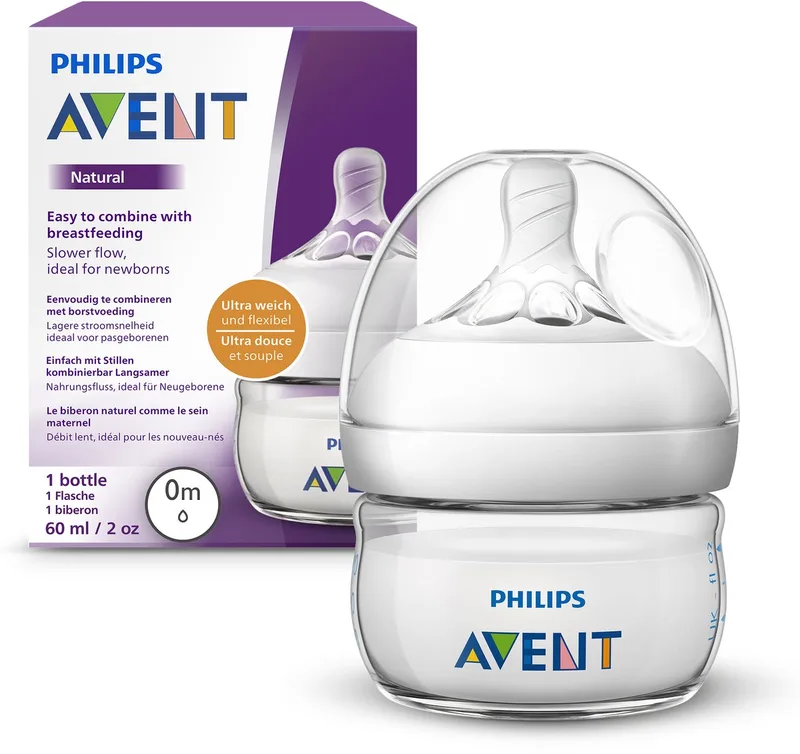 Natural babyfles - langzame flow - 60ml - SCF039/17 by Philips Avent in Multicolor – product photo