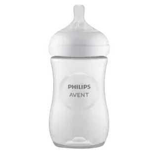 Natural Response - Babyfles - 1 stuk - 260ml- flow 3 - SCY903/01 by Philips Avent in Transparent, White – product photo 2 of 2
