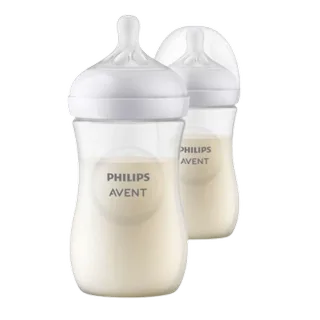 Natural Response babyfles - 2 stuks - 260ml - flow 3 - SCY903/02 von Philips Avent in Transparent – Produktfoto 2 von 2