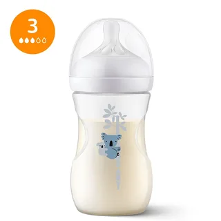 Natural Response babyfles – 260 ml – flow 3 – Koala – 1 fles - SCY903/67 von Philips Avent in Transparant koala – Produktfoto 2 von 6