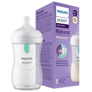 Natural Response babyfles 260ml – Flow 3 - Anti-koliek- 1 fles - SCY673/01 by Philips Avent in Transparent – product photo 2 of 2