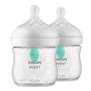 Natural Response babyfles – Antikoliek – 2 stuks – 125ml – flow 2 – SCY670/02 by Philips Avent in Transparent – product photo 2 of 2