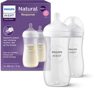 Natural Response Babyflessen 330ml – Flow 4- 2 flessen - SCY906/02 von Philips Avent in Transparent – Produktfoto 2 von 4