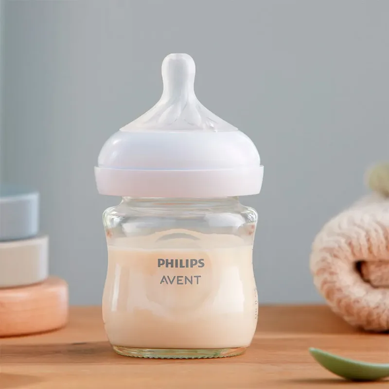 Natural Response Fles Glas - 120ml – Flow 2 – BPS vrij- 1 fles - Newborn - SCY930/01 von Philips Avent in Transparent – Produktfoto 4 von 5