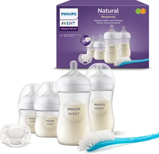 Natural Response Fles - Startersset voor pasgeboren baby's SCD838/11 von Philips Avent in Transparent – Produktfoto 1 von 2
