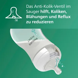 Natural Response Glazen Babyflessen 240 ml – Flow 3- 2 flessen - SCY933/02 by Philips Avent in Transparent – product photo 2 of 2
