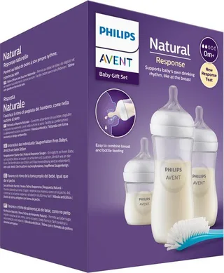 Natural Response - Newborn Cadeauset –3 Flessen - Flessenborstel by Philips Avent in Transparent, White – product photo 2 of 4