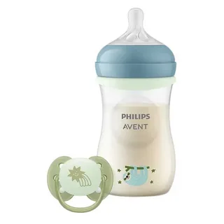 Natural Response Nighttime Set Van 1 Voedingsfles En 1 Fopspeen van Philips Avent – productfoto 1 van 6
