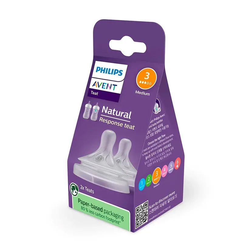 Natural Response Sutte T3 Medium Flow 2 Enheder fra Philips Avent – produktbillede 3 af 3