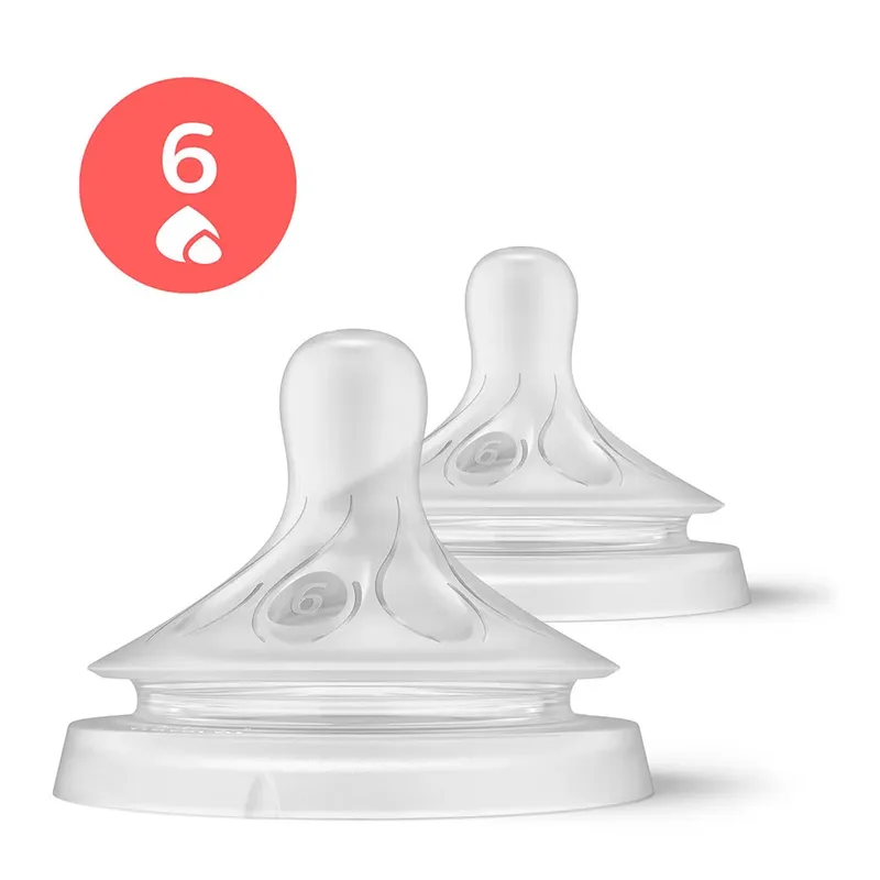 Tétines T6 Liquides Épais Natural Response 2 Unités de Philips Avent – photo produit 1 sur 3
