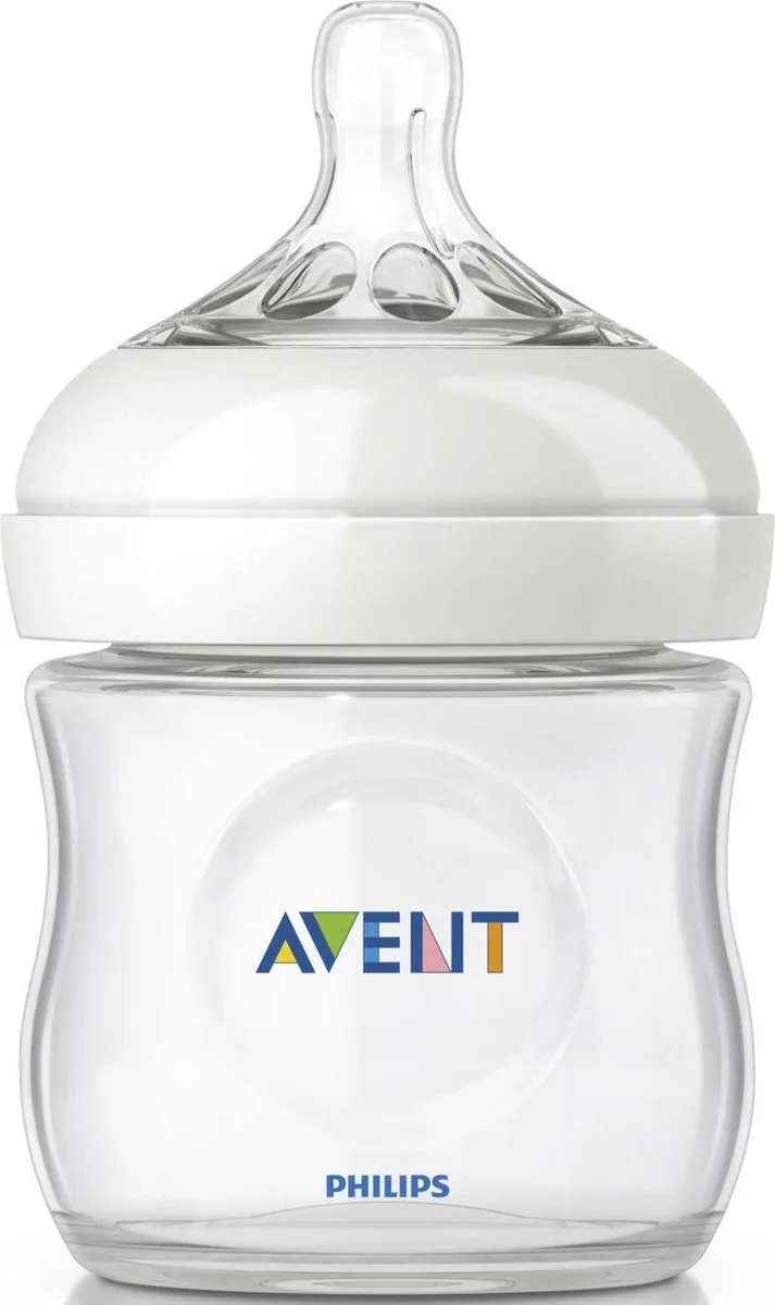 Natural SCF690/17 - Babyfles (125 ml) met speen voor pasgeborenen 0m+ - 1 stuk by Philips Avent in Transparent – product photo