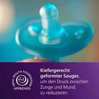Philips Avent fopspeen Soothie 0-6M, 2-pack van Philips Avent in Blauw, 5 × 10,8 × 12,6 mm – productfoto 2 van 2
