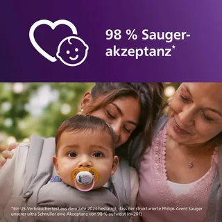 Philips Avent ultra air happy fopspeen, 6-18M, 2-pack van Philips Avent in Rood, 5 × 10,8 × 12,5 mm – productfoto 3 van 3