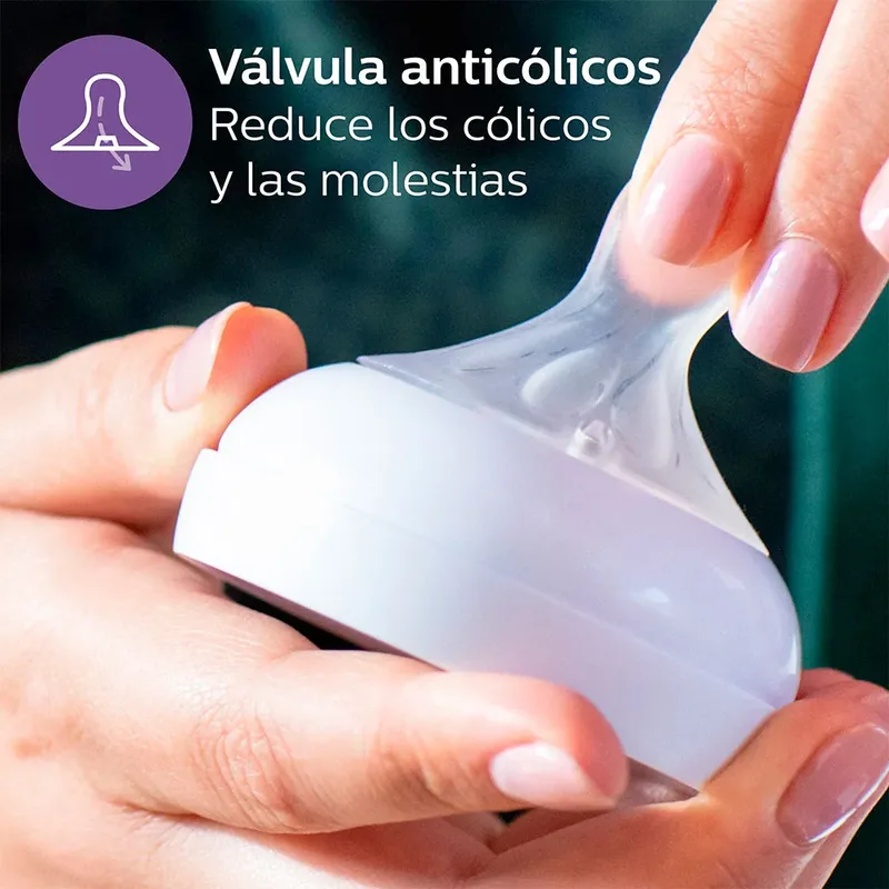 Philips Avent 4-tlg. Babyflaschen-Set, Natural Response, ab Geburt de Philips Avent en Transparent, 20,8 mm – photo produit 6 sur 6