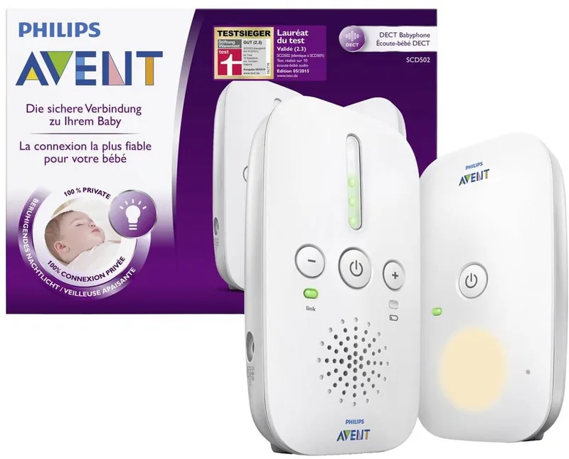 SCD502/26 babyfoon met DECT-verbinding - 300 meter bereik by Philips Avent in Wit – product photo