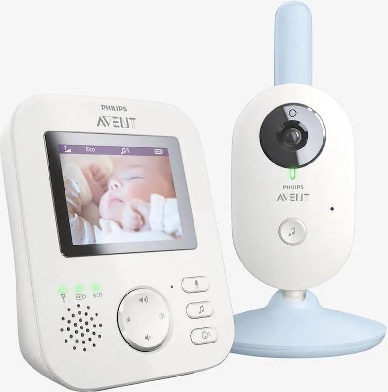 SCD835/26 beeldbabyfoon - babyfoon met camera - lichtblauw van Philips Avent in Wit – productfoto