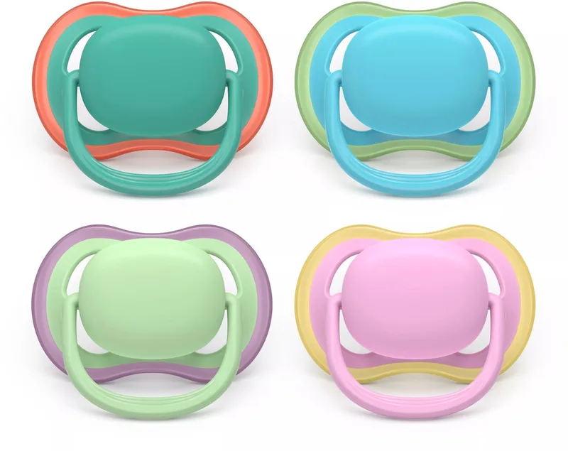 Ultra Air 2 Orthodontische Effen Fopspenen 6-18 Maanden van Philips Avent in Meerkleurig – productfoto