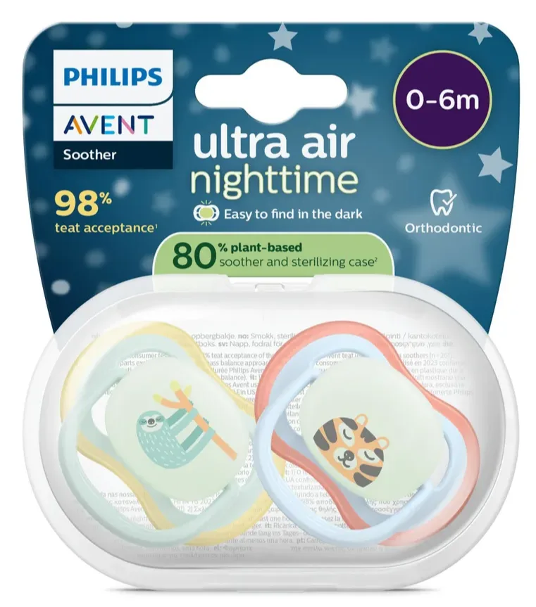 Ultra Air Nighttime Fopspeen 0-6M van Philips Avent – productfoto