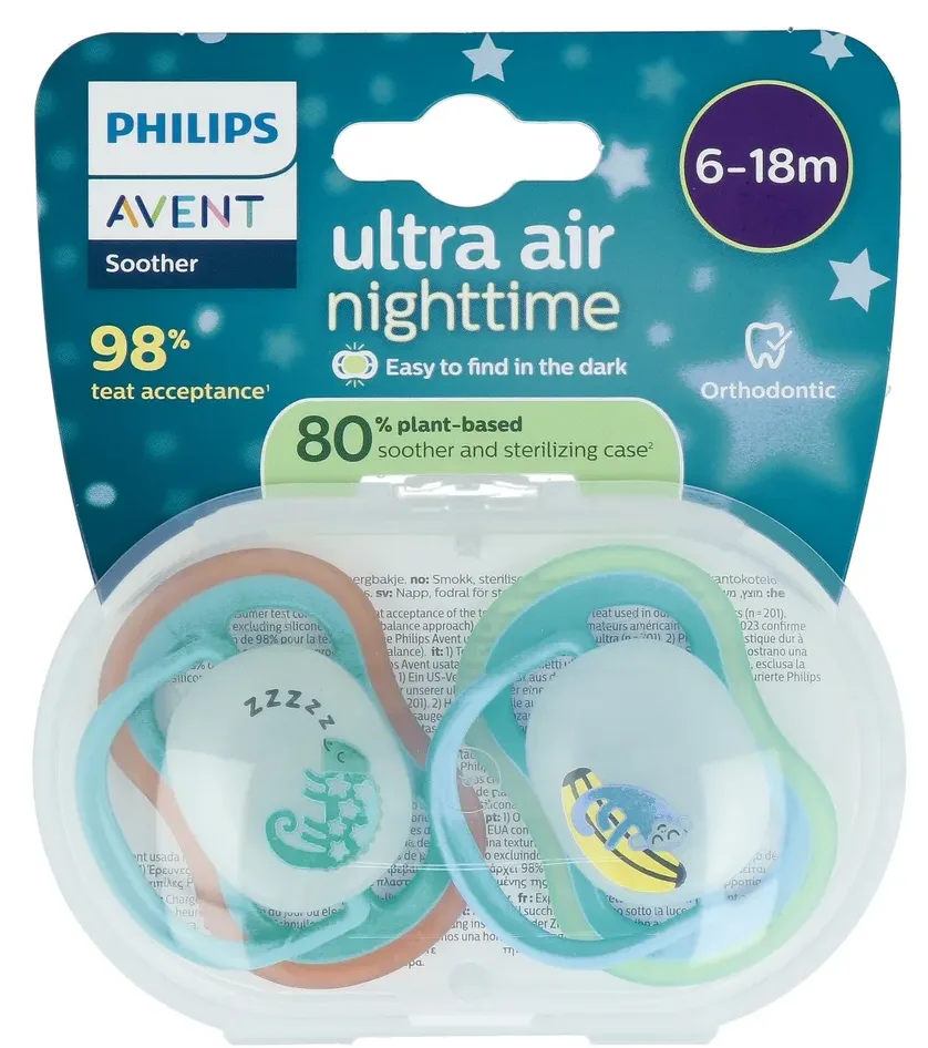 Ultra Air Nighttime Fopspeen 6-18M by Philips Avent – product photo