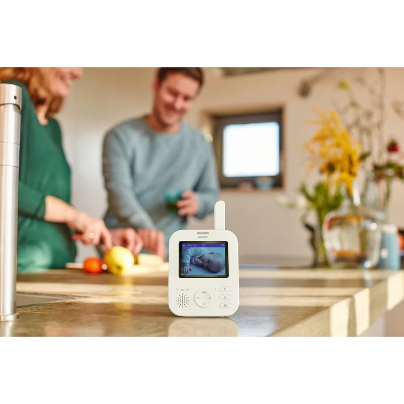 Video babyfoon - Babyfoon met camera - SCD882/26 von Philips Avent in Weiß – Produktfoto 2 von 3