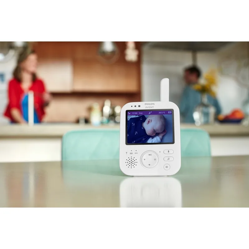 Video babyfoon - Lichtgrijs - Babyfoon met camera - SCD892/26 von Philips Avent in Leisteen – Produktfoto 2 von 3