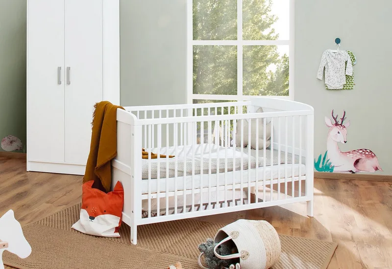Babybett Kinderbett 'Viktoria' von Pinolino in Weiß – Produktfoto 4 von 4