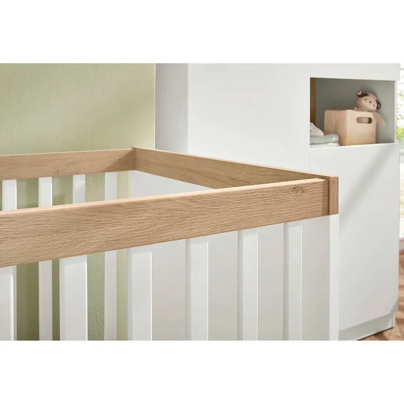 Babybett Linje 70x140cm från Pinolino i Vit, 144 × 75 × 88 mm – produktbild