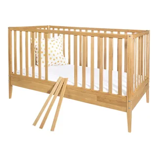 Kinderbett Alva 70 x 140 cm von Pinolino in Natur, 145 × 75 × 86 mm – Produktfoto 1 von 3